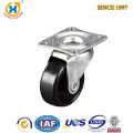 Small 1.25-Inch Top Plate Swivel Nylon Furniture Caster without Bearing